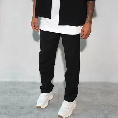 BOXY FIT TROUSERS LIGHT GRAY